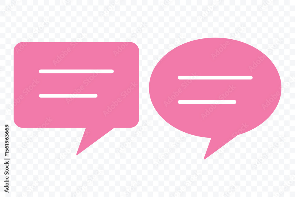 Aufkleber chat message icons. speech bubble symbol set. chatting speech bubble symbol icon set. comment icon b