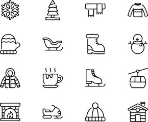  Travel and Airplane Line Icons – Seats, Boarding Pass, Flight Mode and Airline Cabin Vector Symbols
