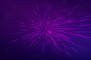 Fototapeta premium Purple speed light burst background energetic light trail explosion minimal dark mode design luxury modern presentation banner for innovation fintech crypto and smart city campaigns