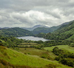 mountain landscape with clouds