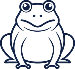 illustration of a cartoon frog