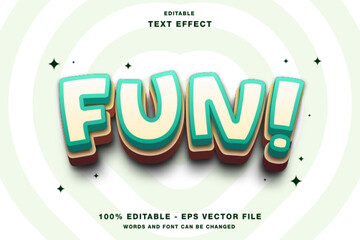 Fun Cartoon 3D Editable Text Effect Template