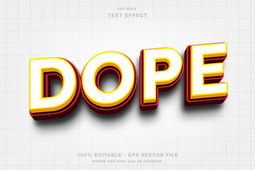 Dope 3D Editable Text Effect Template