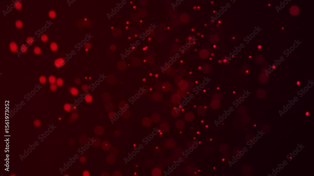 Poster abstract bokeh red background.