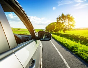 Generated image
草原を走行している自動車