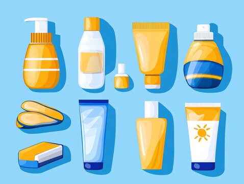 Sunscreen application tips beach infographic bright informative summer skincare essentials