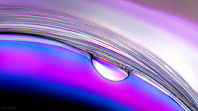 Abstract soap bubble close-up