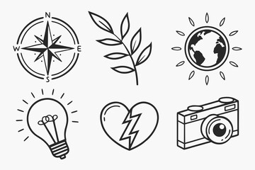 Obraz premium set of vector icons