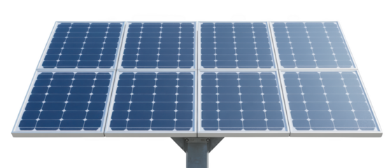 Solar panel array with multiple photovoltaic cells, designed for renewable energy generation, showcasing modern technology and sustainability