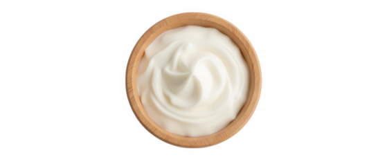 Creamy texture, smooth appearance, and fresh flavor characterize this bowl of yogurt. Perfect for desserts or healthy snacks