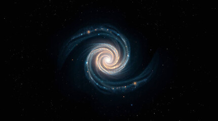 Obraz premium Galactic Blaze: The Fiery Core of a Distant Galaxy