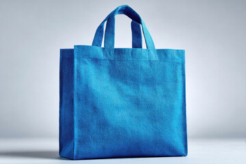 blue color reusable bag