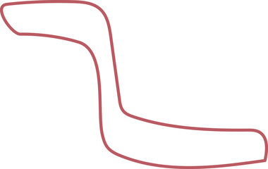 Line wave decoration element