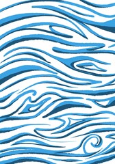 Blue Wave Abstraction