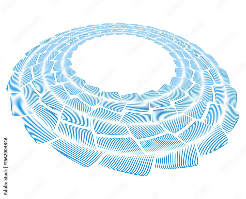 Fototapete abstract background with circles design element wave lines guilloche curve line background circle fo