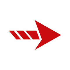 Modern Red Arrow Design On Black Background For Graphics And Presentations