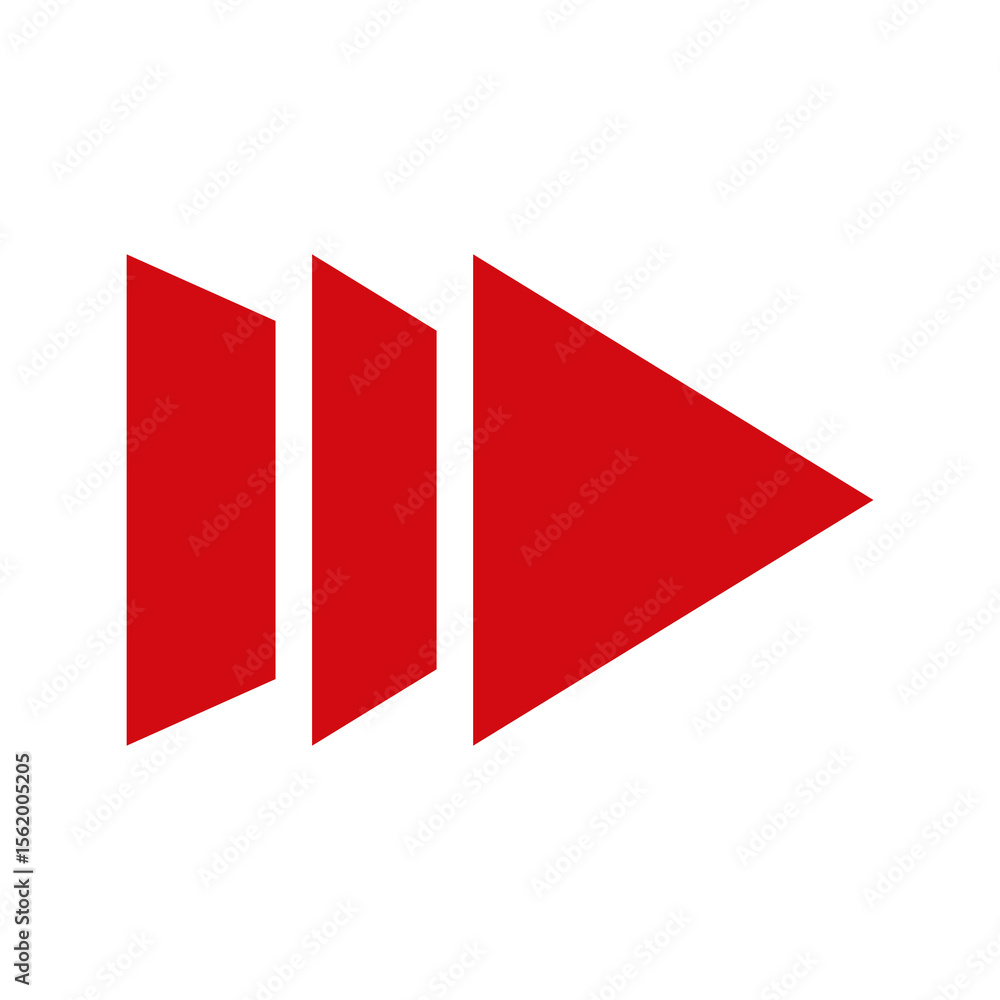 Poster abstract red forward arrow illustration on a black background design element