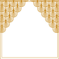Instagram frame Gold Art Deco