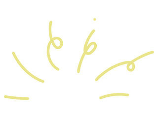 コミック調の飛び出すような効果強調線