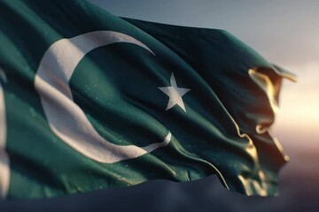 Honor Pakistan Independence Day (August 14) with this beautifully animated, waving Pakistan flag. Perfect for national celebrations, historical documentaries, patriotic campaigns, and cultural project