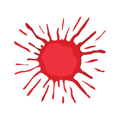 detection blood stain cartoon vector illustration
