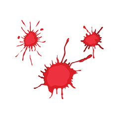 evidence blood stain cartoon vector illustration