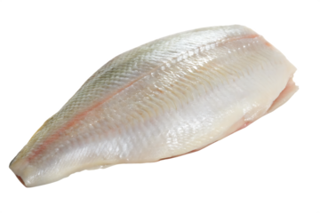  fresh raw fish isolated on white background PNG ,ai generated