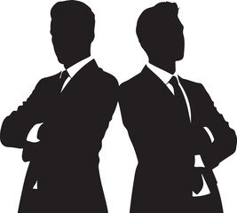 
Businessman Silhouette Vector Set