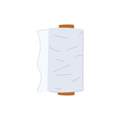 food cling film cartoon vector illustration