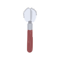 shredder coconut scraper tool cartoon vector illustration