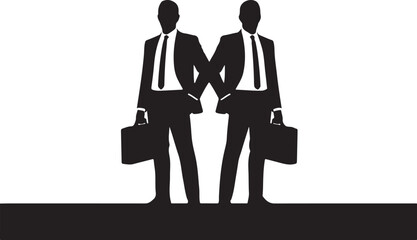
Businessman Silhouette Vector Set