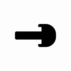 arrow right icon vector sign