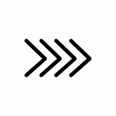 Fototapeta premium arrow right icon vector sign