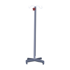 re hydration iv drip stand cartoon vector illustration