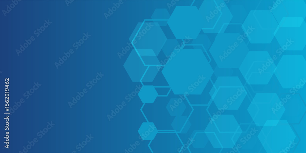 Aufkleber background blue hexagon pattern look like honeycomb vector illustration lighting effect graphic for 