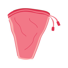 almond nut milk strainer bag cartoon vector illustration