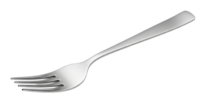 Isolated Silver fork