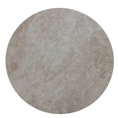 old grey circle round marble plate