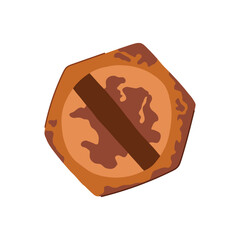 pool rusty screw head cartoon vector illustration