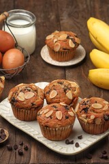 Muffin Pisang. Banana muffins are deliciously moist and tender. Made with ripe mashed bananas and simple pantry ingredients