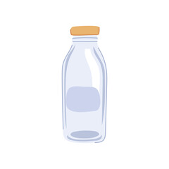 collectible vintage milk bottle cartoon vector illustration