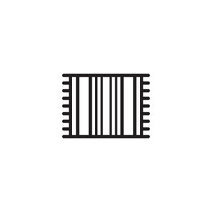 A line art icon shows a square with vertical black bars and horizontal line patterns, suggesting a barcode or textured surface.