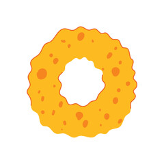 cleaning yellow sponge cartoon vector illustration