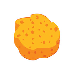 absorbent yellow sponge cartoon vector illustration