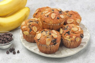 Muffin Pisang. Banana muffins are deliciously moist and tender. Made with ripe mashed bananas and simple pantry ingredients