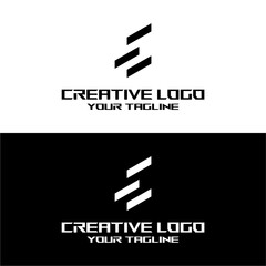 creative letter logo e design vector