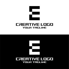 creative letter logo e design vector