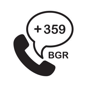Bulgaria Phone Number Icon | Dialing Code
