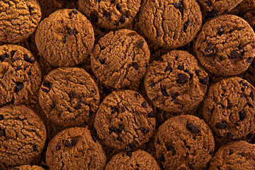 chocolate chip cookies background