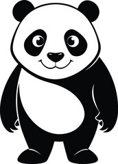 A charming collection of stylized panda illustration